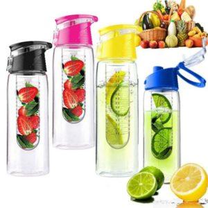 בקבוק ספורט 800ML עם רשת ספירלה למילוי פירות טריים