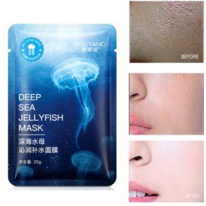 מסכת לחות מדוזה עשירה Deepsea לטיפול באנטי אייג'ינג, אקנה ופיגמנטציה לטיפוח עור חלק, בריא וקורן