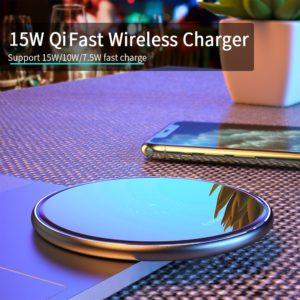 Essager 15W מטען אלחוטי לטעינה מהירה Pad אינדוקציה Wirless מטען עבור iPhone 11 פרו Xiaomi mi 10 סמסונג s20