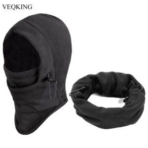 VEQKING חורף Windproof  חם צוואר גרב פנים לסקי, לאופניים לאופנוע לקסדת כובע